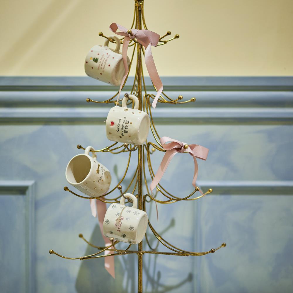 Bloomingville Wen Deko Gold Metall Hängehalter Dekoständer 80 cm Weihnachtsbaum