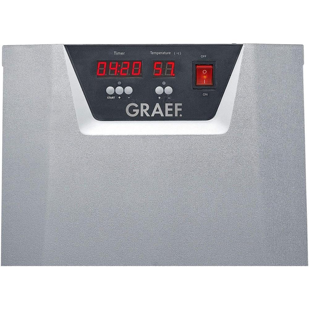 GRAEF DA 506 Dörrautomat in Silber mit 6 Einschüben, Timer und Temperatureinstellung