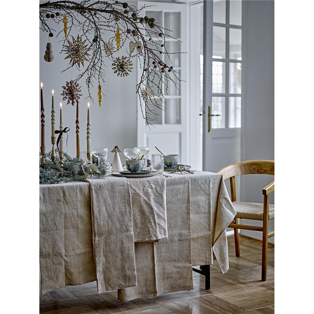 Bloomingville Latina Teller, Dunkelgrün, 20 cm, Steingut, dänisches Design