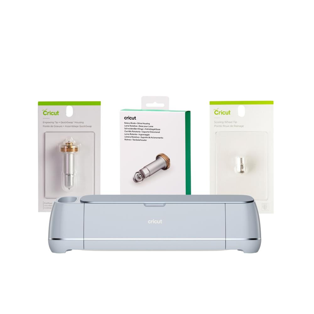 Cricut Maker 3 - Limited Edition Bundle - Schneideplotter mit Rollenklinge, Gravurwerkzeug, Falzrad