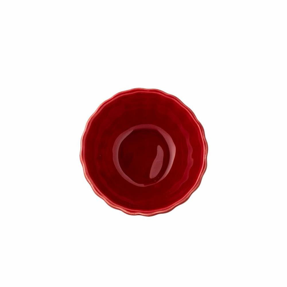 Bloomingville Latina Schale, Rot, Steingut, 165 ml, dänisches Design