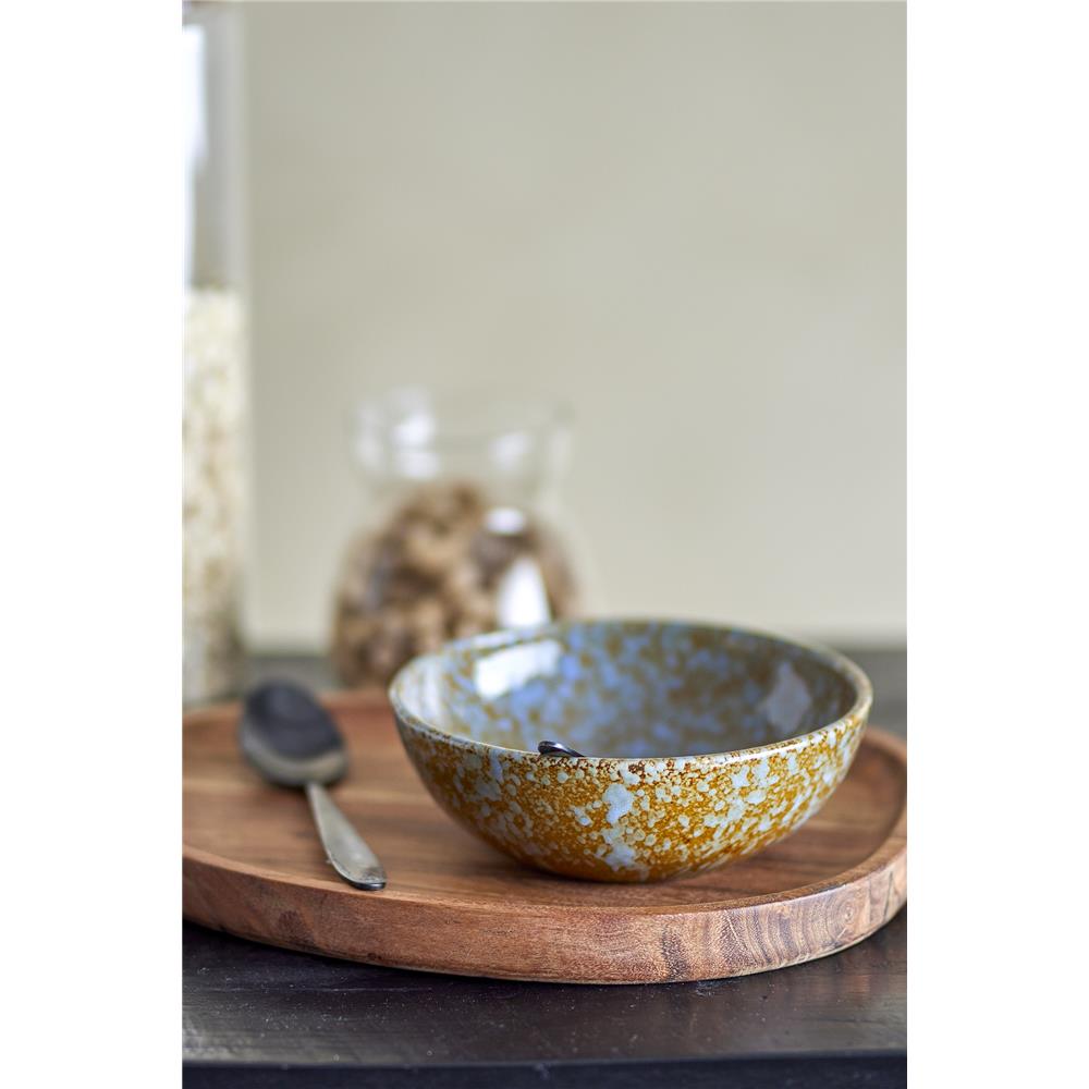 Bloomingville Paula Schüssel, Braun/Blau, 525ml, Steingut, dänisches Design