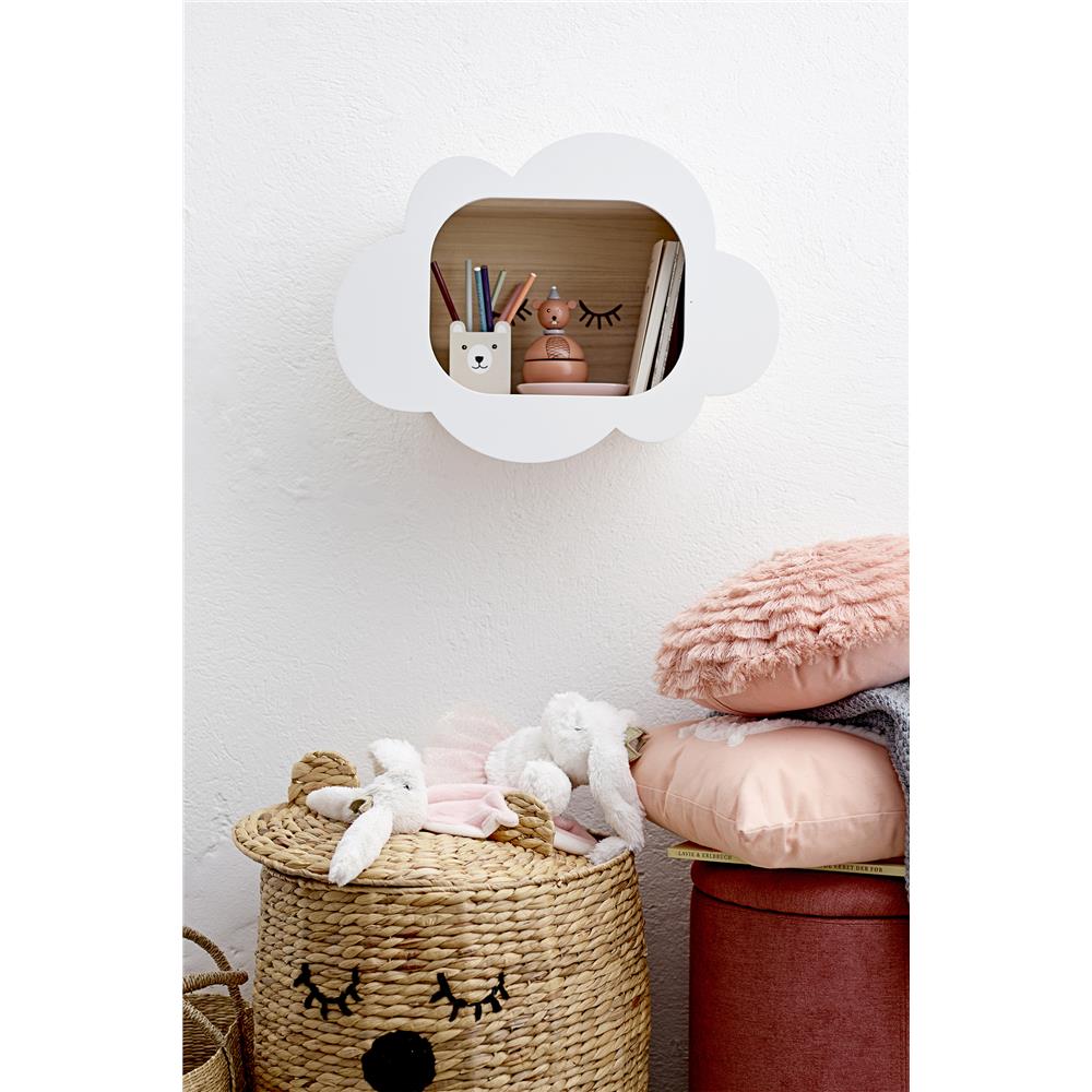 Bloomingville MINI Aufbewahrungskorb Bär Natur 42 x 50cm Seegras Deckel Korb Teddy dänisches Design