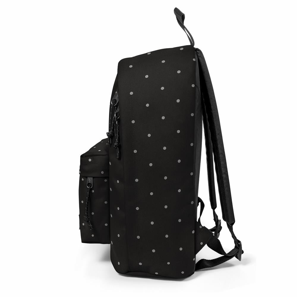 Eastpak OUT OF OFFICE, Rucksack, DotsBlackSilver (schwarz), 27L, mit Laptopfach