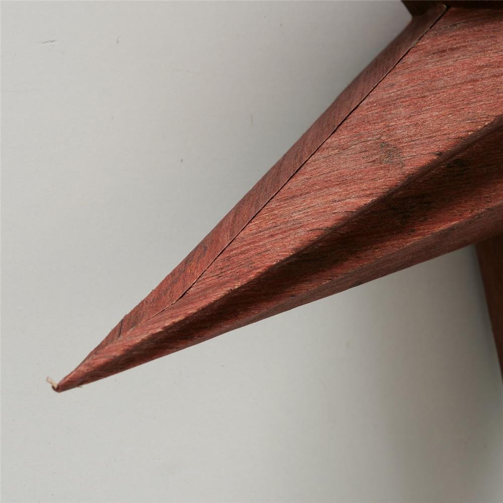 BOLTZE Dekoanhänger Kassia 40cm Stern braun Kerben Weihnachten Hängedekoration