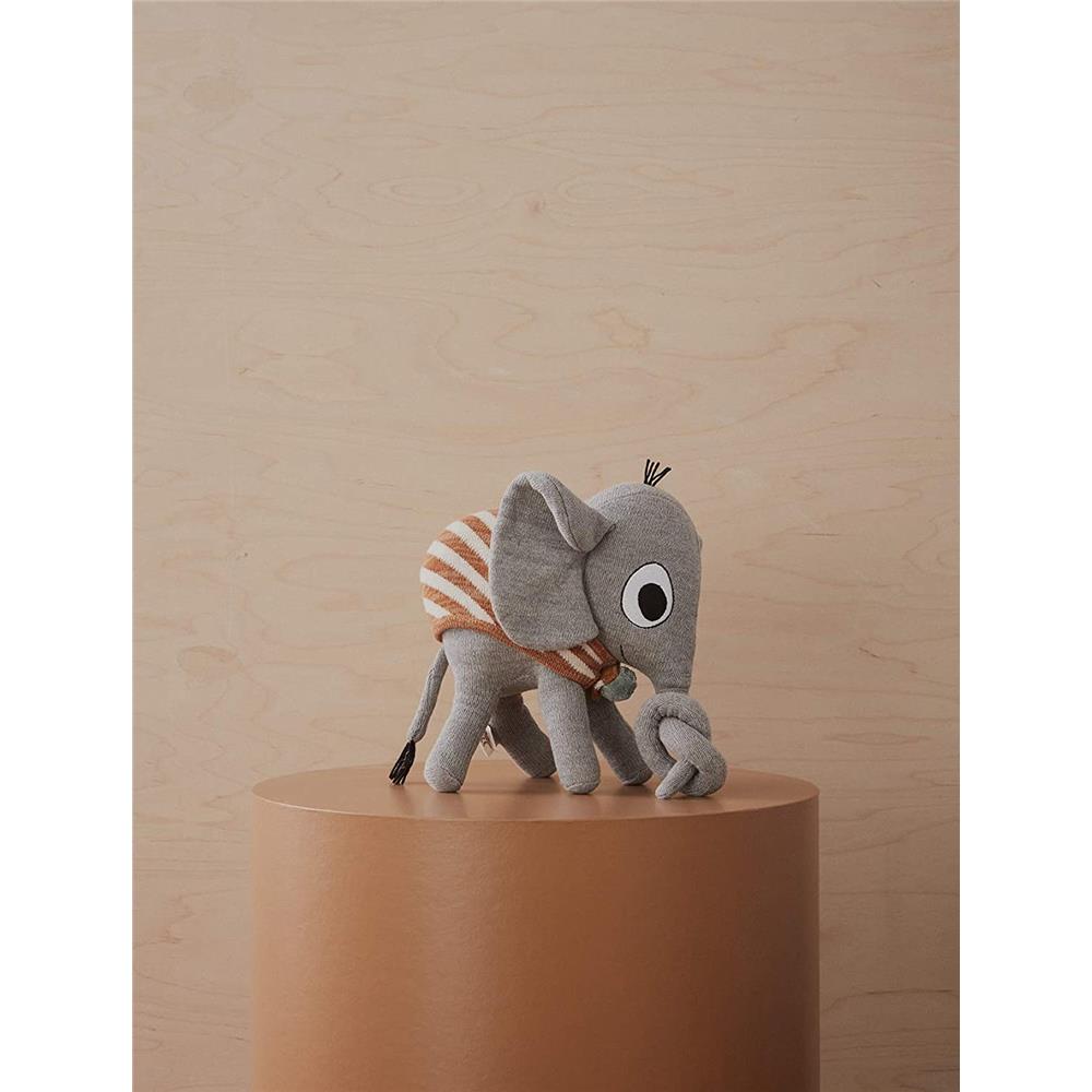 OYOY Mini - Kinderkissen Elefant Henry, Stofftier, Baumwolle