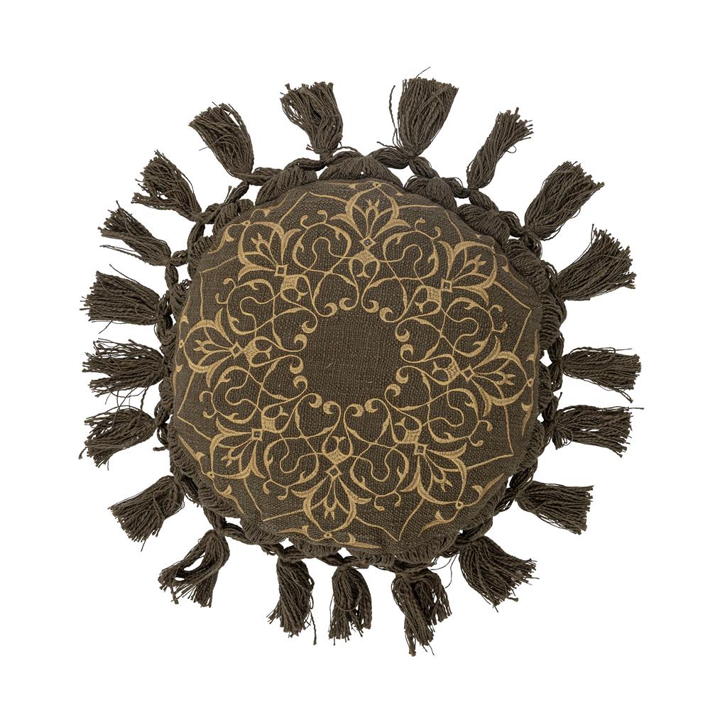 Bloomingville Kala Kissen, Grün, Baumwolle, 40 cm, dänisches Design