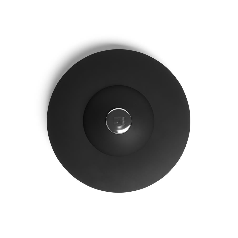 Umbra Flex Badewannenstöpsel, Haarsieb, Abflusssieb für Dusche, Badewanne, Waschbecken, in Schwarz