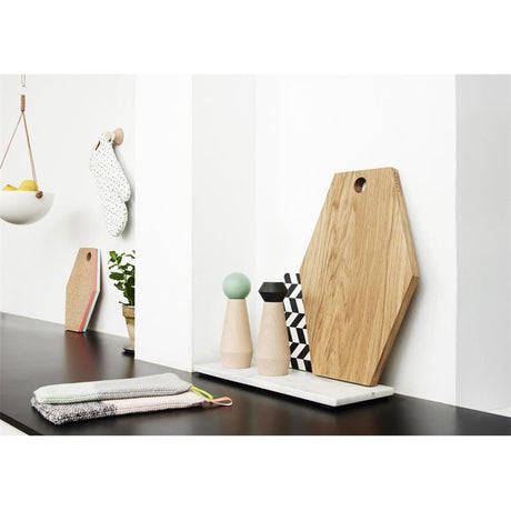 OYOY Pif Paf Puf Hängeaufbewahrung Small 20 x 61 cm Weiß Edelstahl Hängeschale