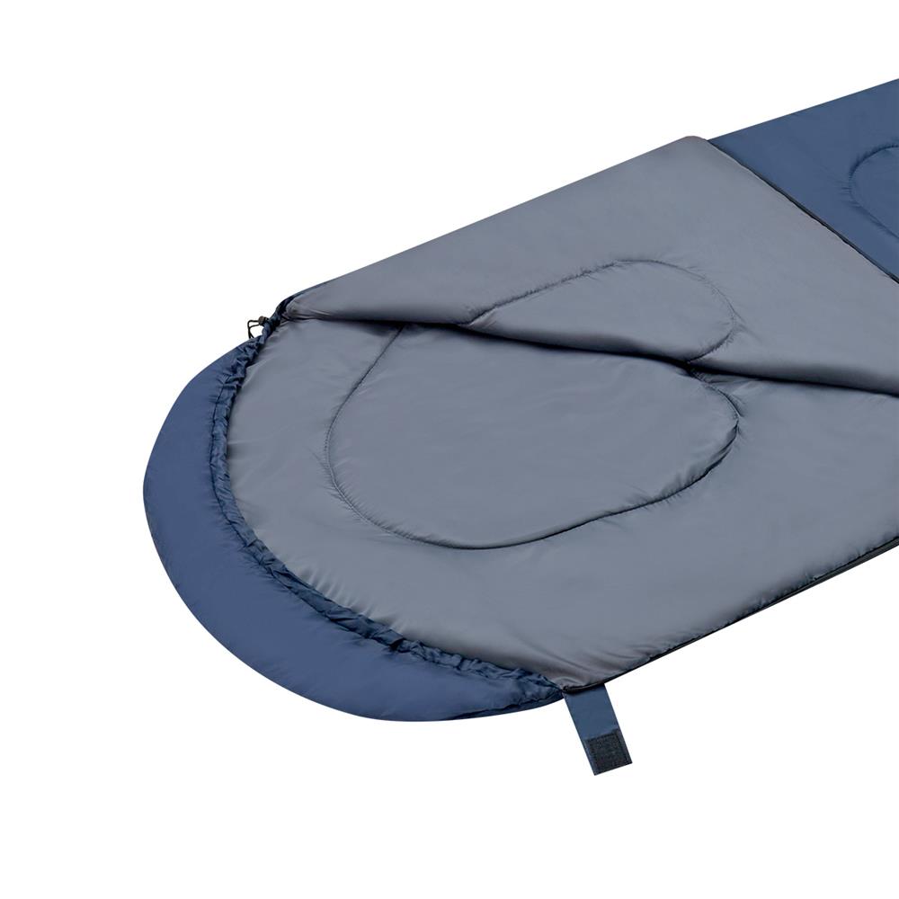 NILS CAMP Schlafsack Größe M Dunkelblau-Grau - leichter Sommerschlafsack für Camping, Reisen & Outdoor