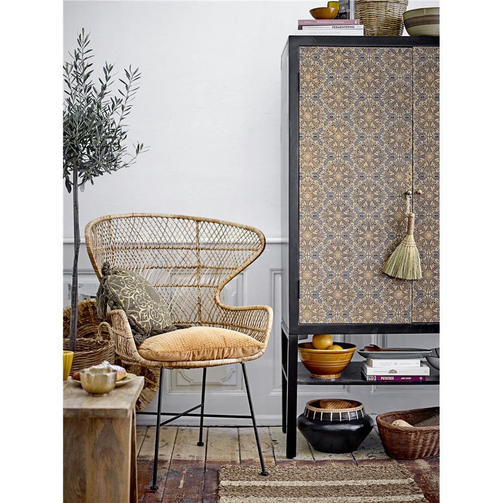 Bloomingville Kala Kissen, Grün, Baumwolle, 40 cm, dänisches Design