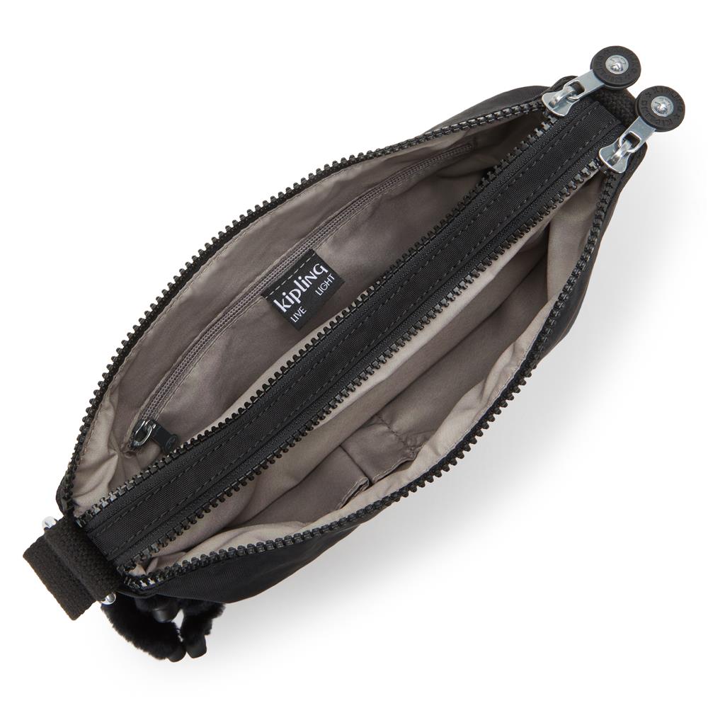 Kipling ALVAR, Mittelgroße Umhängetasche, Black Noir (schwarz), 5L, Schultertasche
