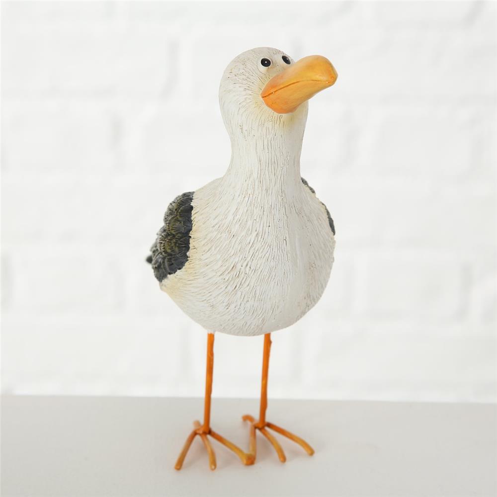 BOLTZE Dekofigur Möwe Leni stehend 15 cm Maritimes Design | 1 Stück zufällige Variante