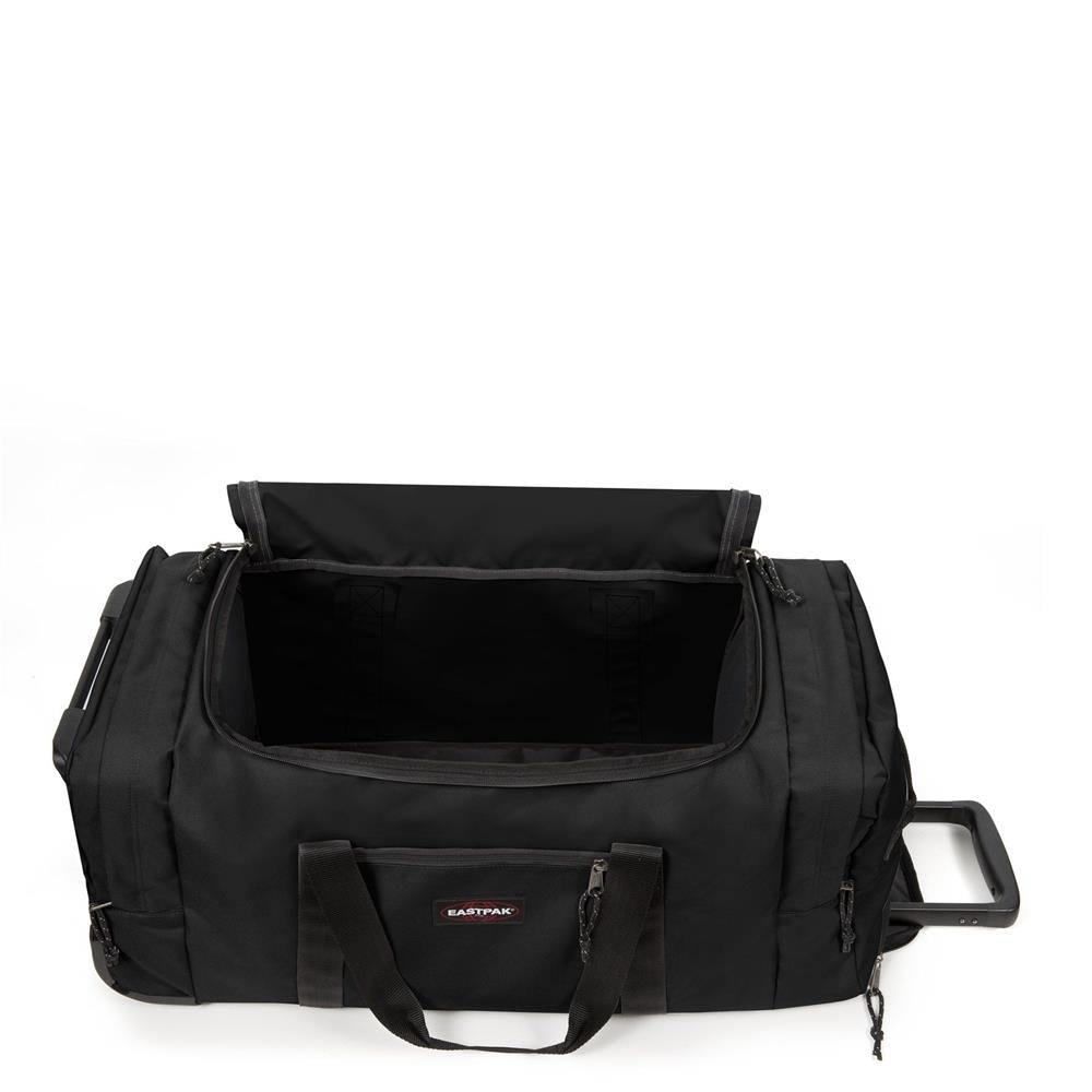 Eastpak LEATHERFACE M +, Reisetasche, Black (schwarz), 69L, mit 2 Rädern