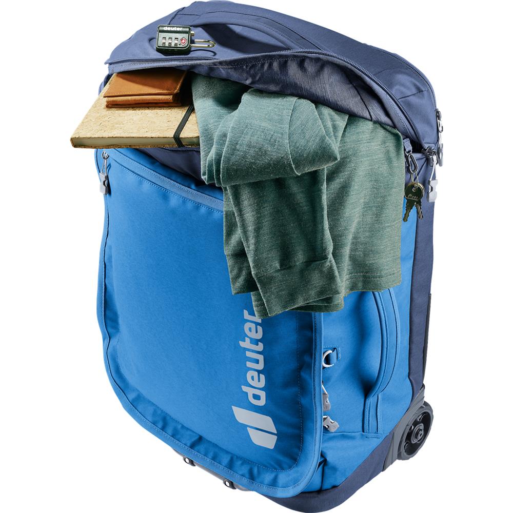 deuter Duffel Pro Movo 36, Reisetrolley, neptune-nightblue (blau), auch als Rucksack tragbar