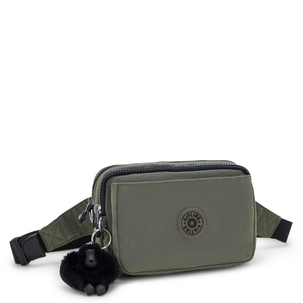 Kipling ABANU MULTI, 2-in-1-Crossbody- und Bauchtasche, Green Moss (grün), Schultertasche