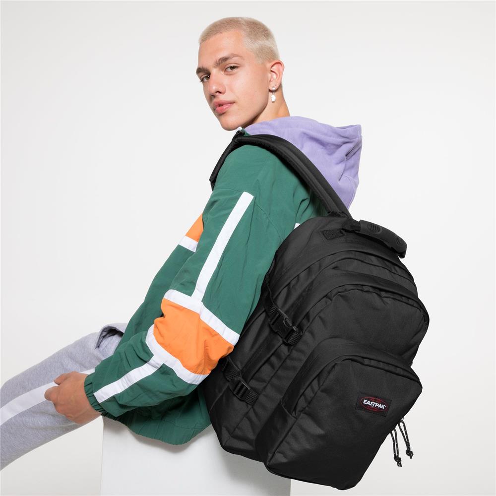Eastpak PROVIDER, Großer Rucksack, Black (schwarz), 33L, mit Flaschenhalter und Laptopfach