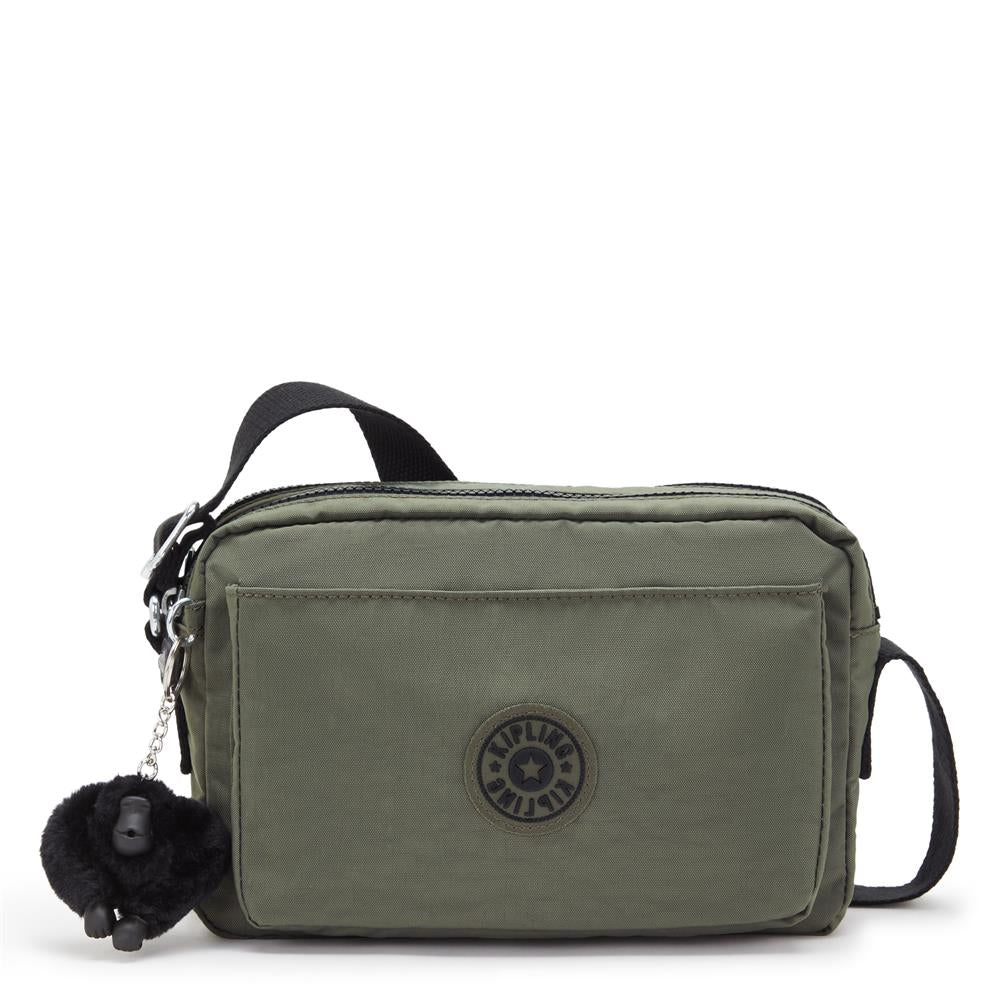 Kipling ABANU M, Mittelgroße Umhängetasche, Green Moss (grün), 4L, Schultertasche
