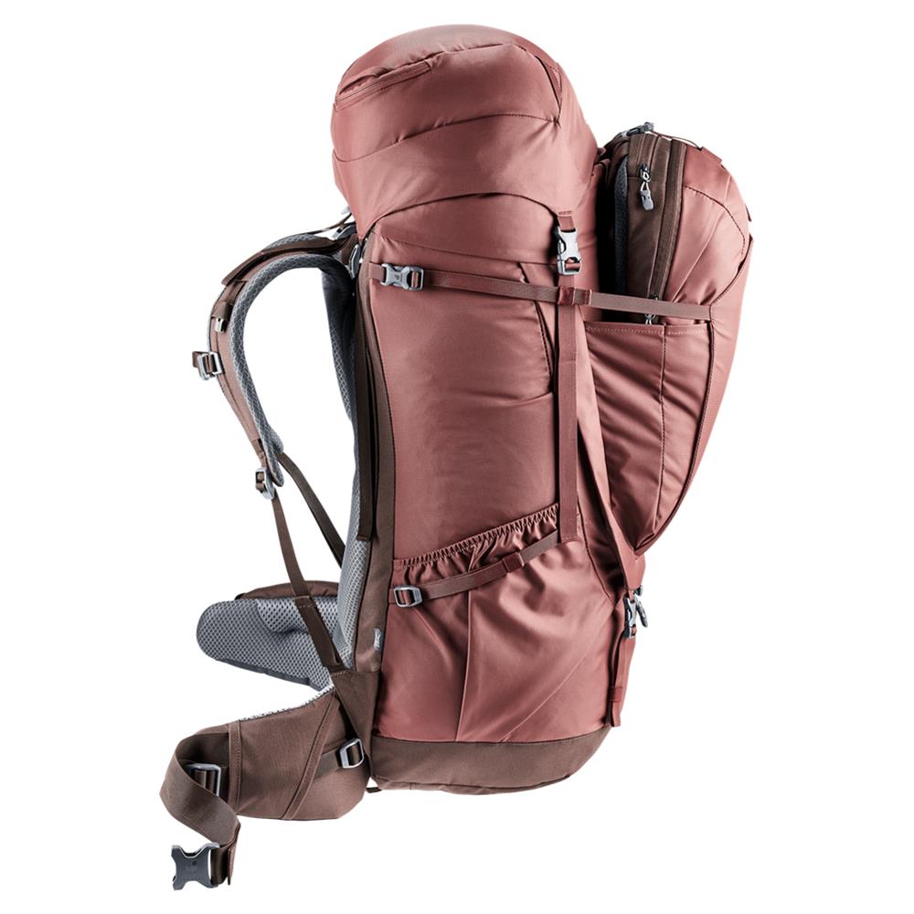 deuter Voyager 60+10 SL, Reiserucksack, caspia-raisin (rot), 60L
