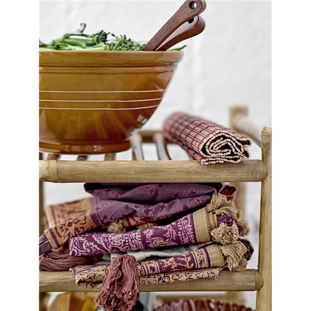 Bloomingville Lynett Schale, Braun, Steingut, D26xH12,5 cm