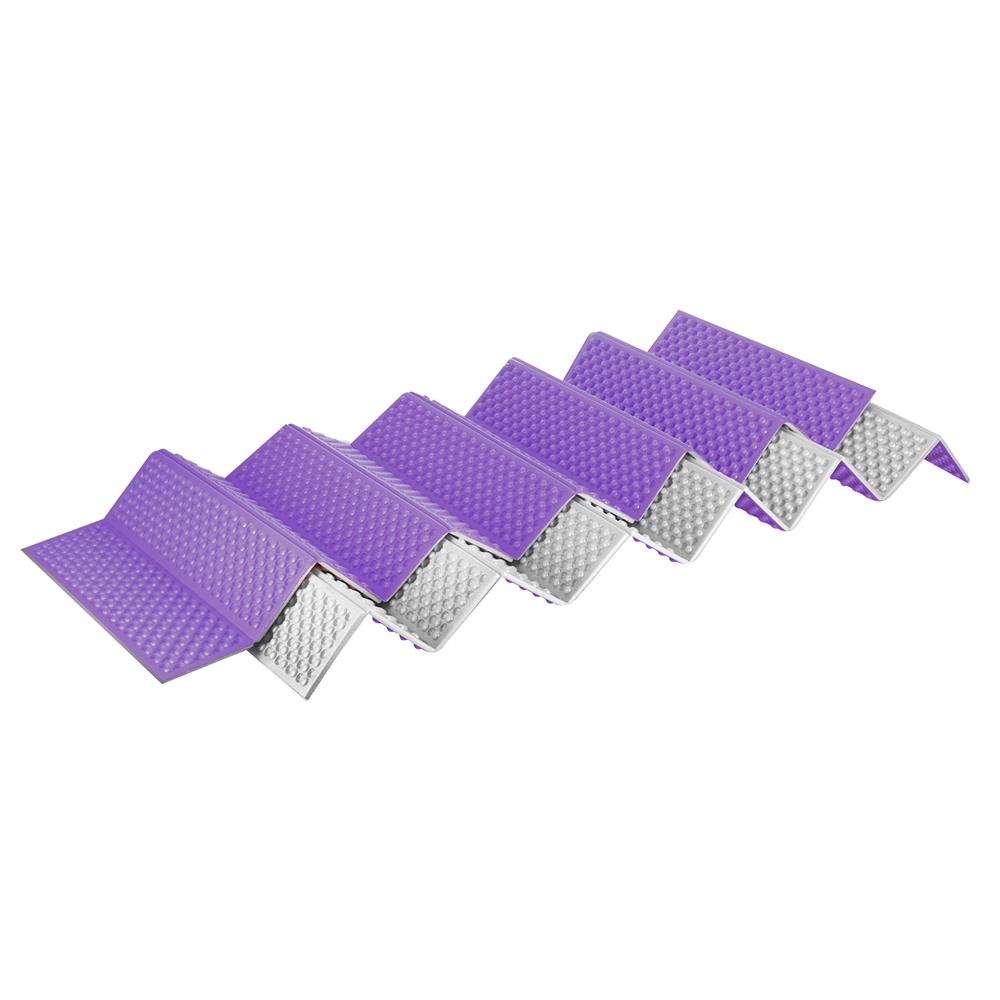 NILS CAMP Campingmatte faltbar 195 cm in lila - isolierende Outdoor Matte für Trekking & Camping