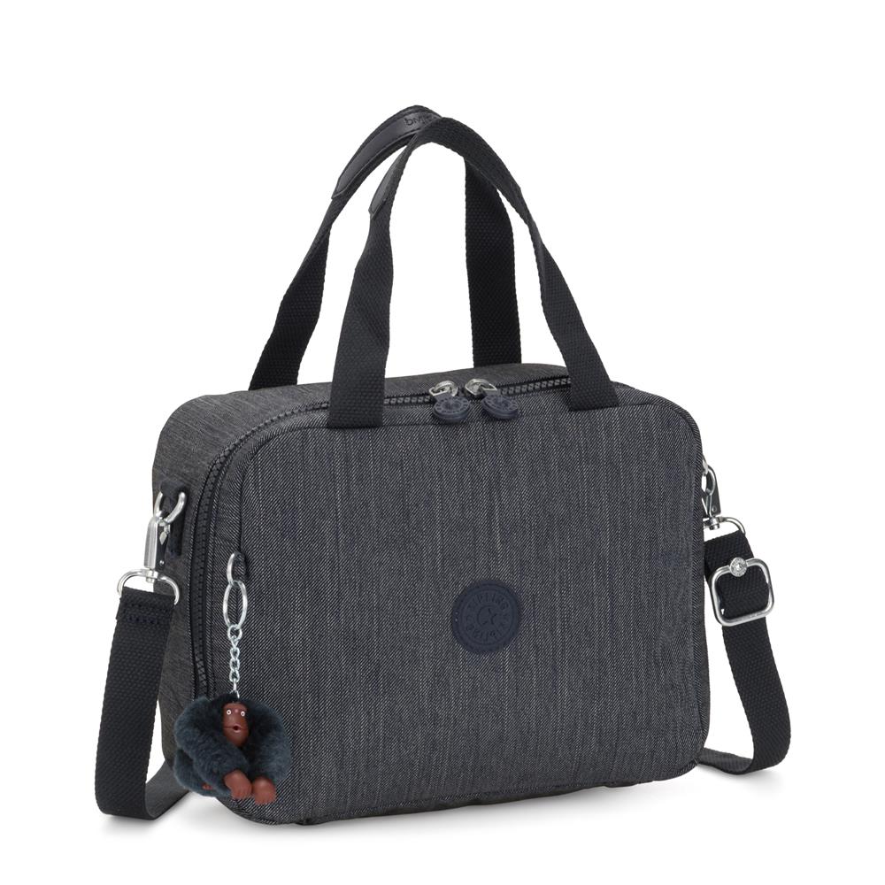 Kipling MIYO, Große Lunchbox, Marine Navy (blau), Frühstückstasche mit Trolleyschlaufe