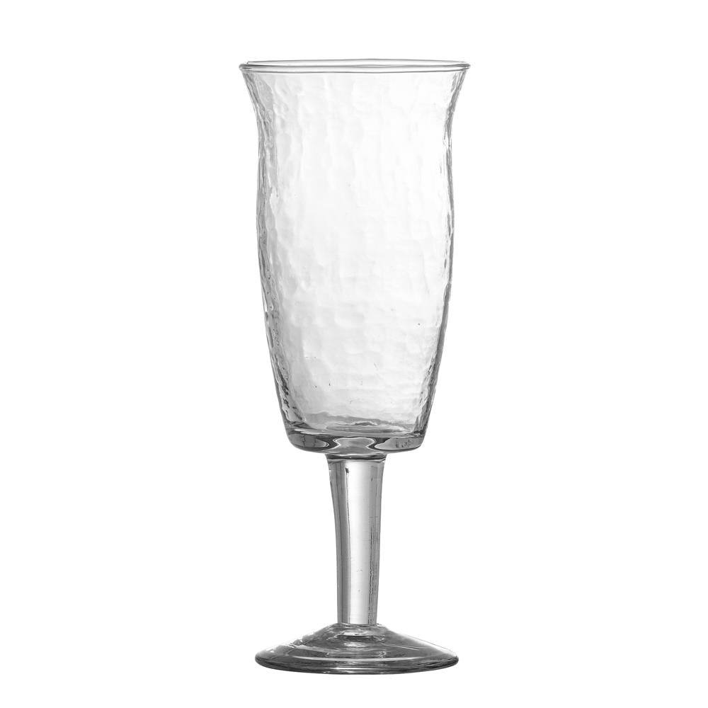 Bloomingville Asha Weinglas Klar aus recyceltem Glas D7,5xH20 cm 4er Set – elegantes Weinglas