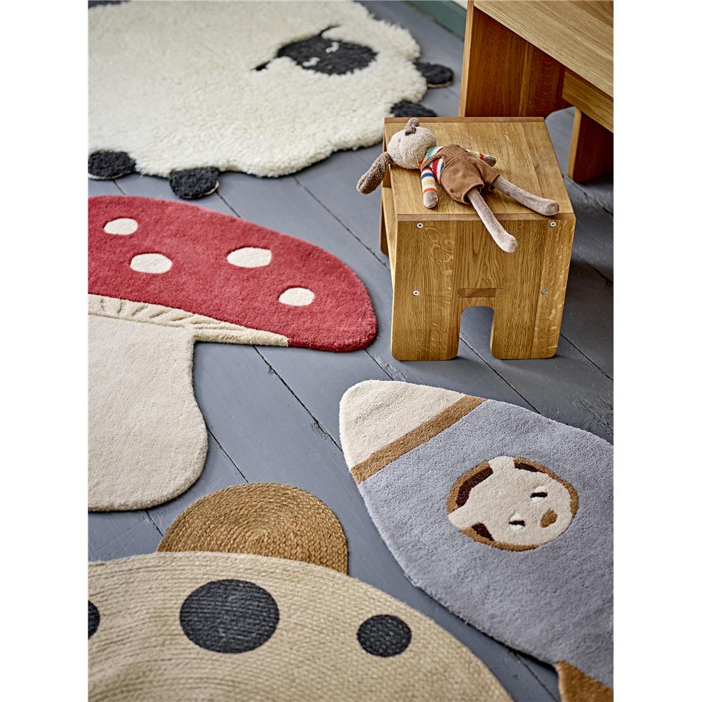 Bloomingville MINI Dolly Teppich, Schaf, Wolle, Kinderteppich, Kinderzimmer, dänisches Design