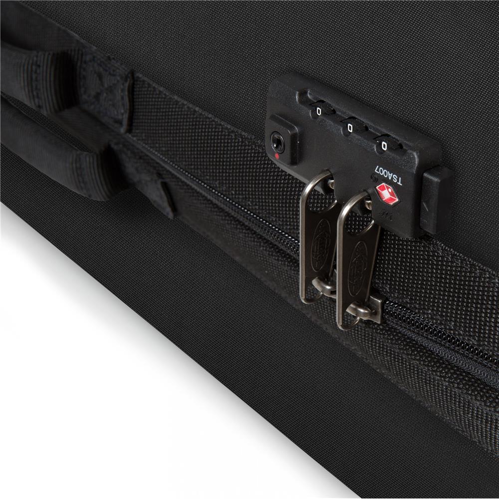 Eastpak TRANZSHELL M, Reisetrolley, Black (schwarz), 56L, Rollkoffer mit 4 Rädern und TSA-Schloss