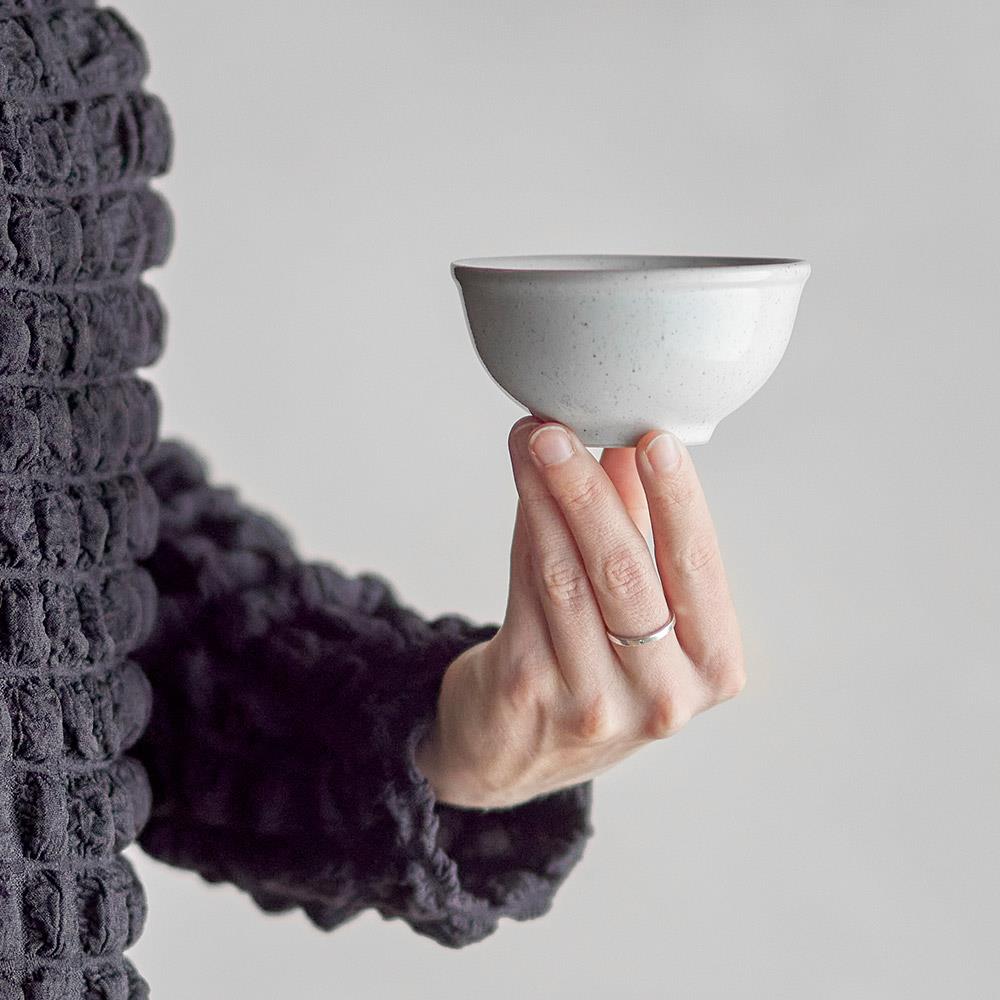 Bloomingville Addison Schale Weiß Steingut 145 ml skandinavisch