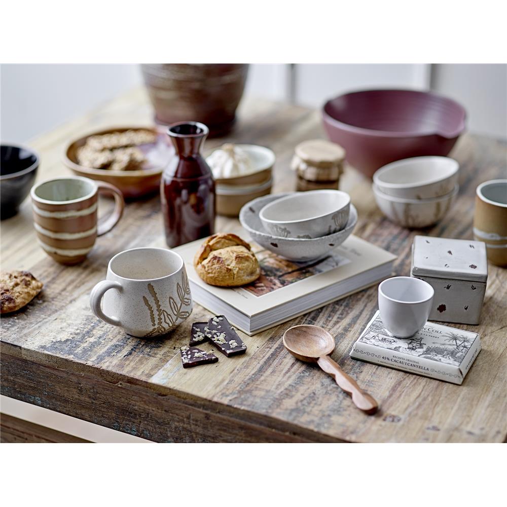 Bloomingville Primrose Schale 3er Set, 250ml, aus Steingut