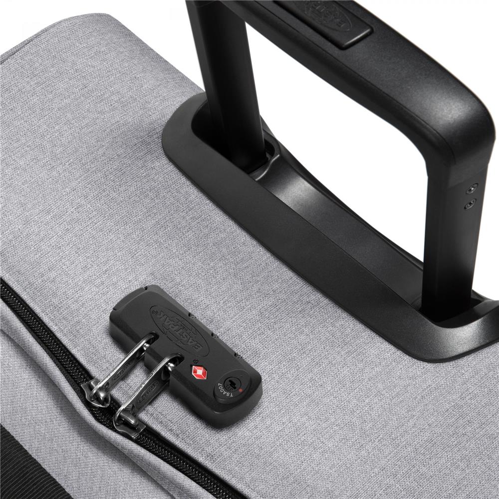 Eastpak TRANVERZ L, Großer Reisetrolley, Sunday Grey (grau), 121L, Rollkoffer mit 2 Rädern und TSA-Schloss
