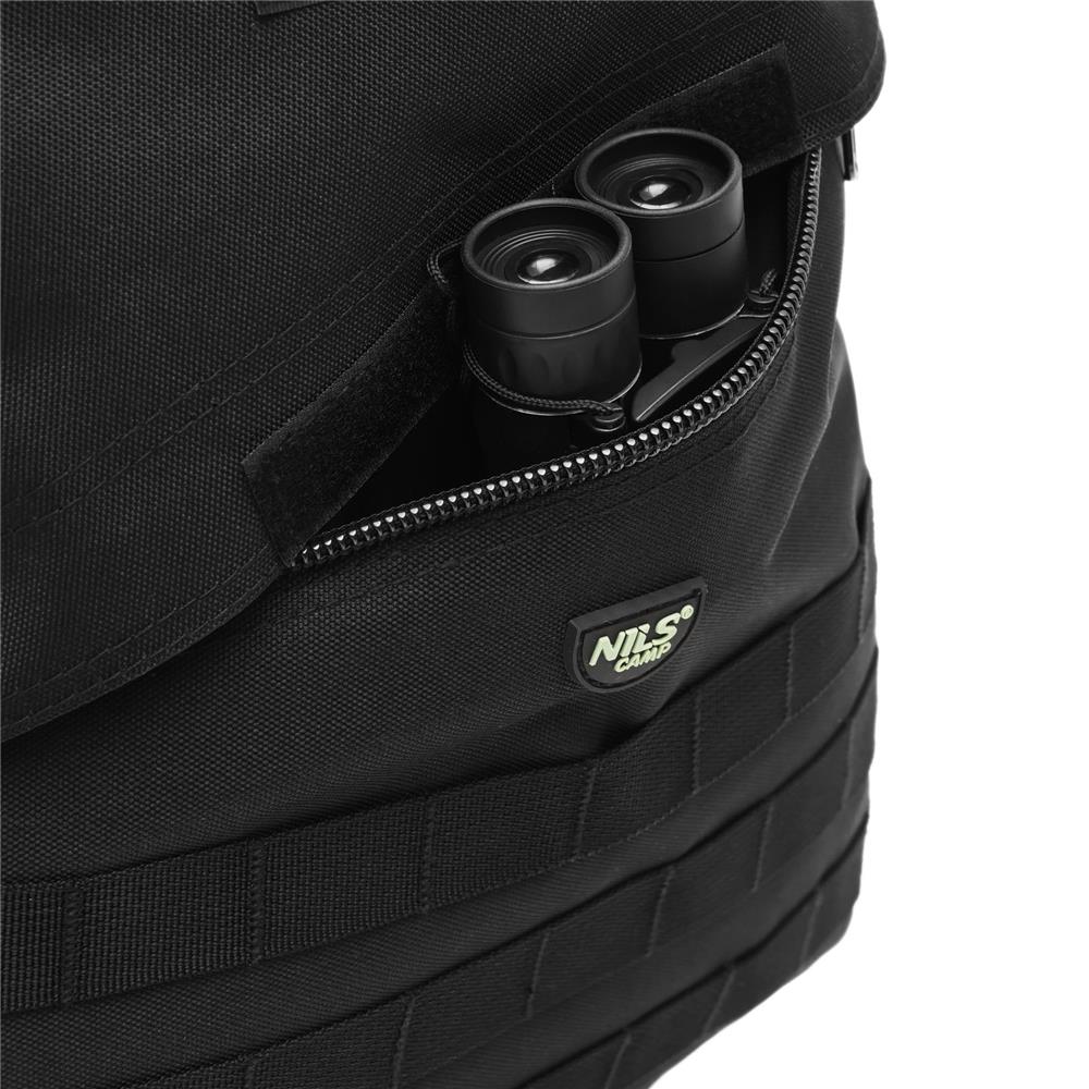 NILS CAMP taktischer Rucksack Vanguard 45L in Schwarz - Outdoor Rucksack für Trekking & Survival