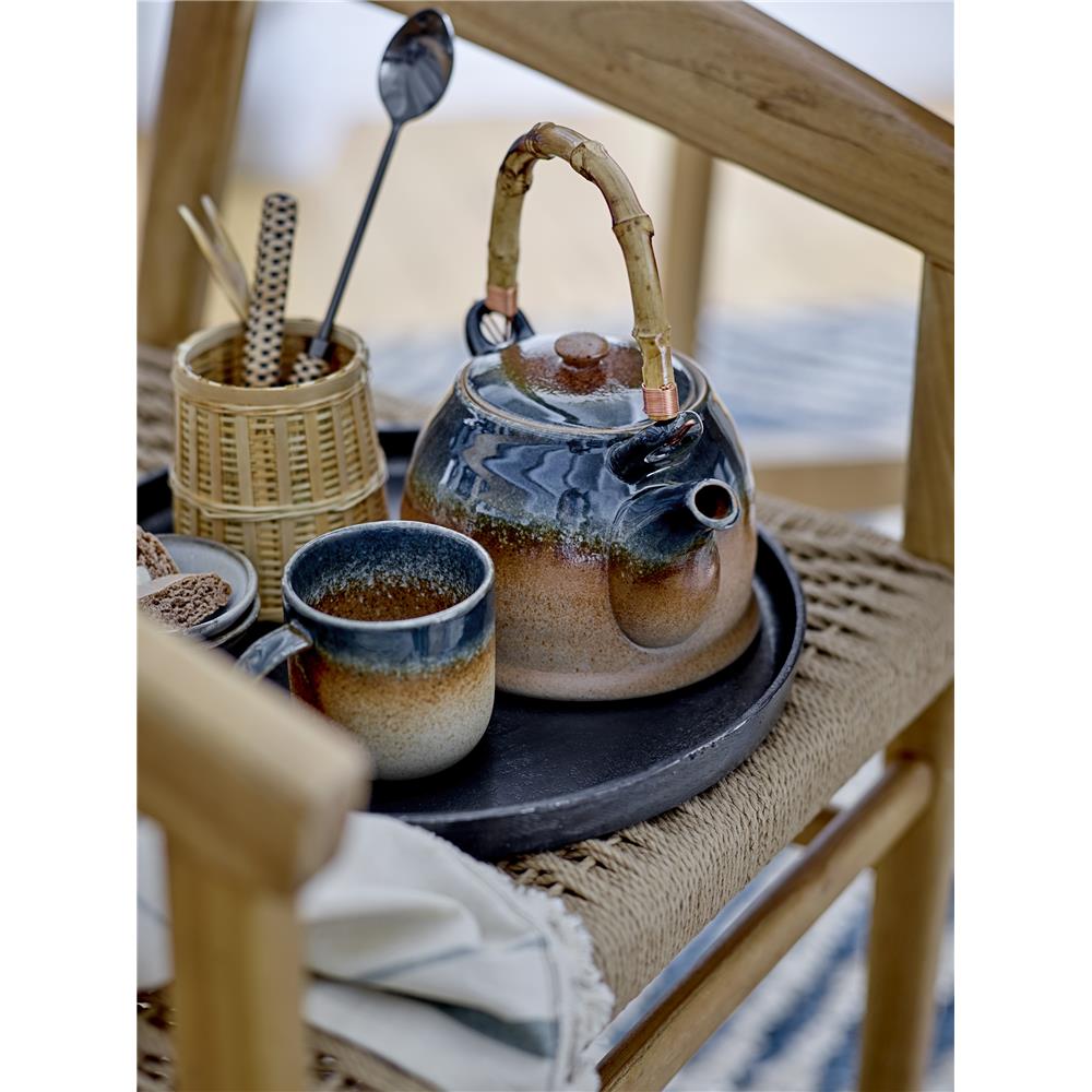 Bloomingville Aura Tasse in Braun/Blau 200ml aus Porzellan