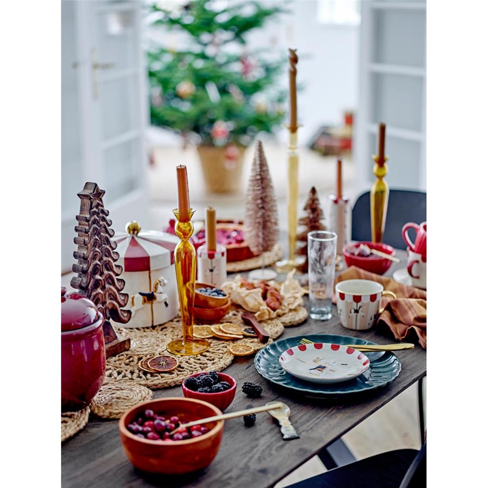 Bloomingville Latina Schale, Rot, Steingut, 165 ml, dänisches Design