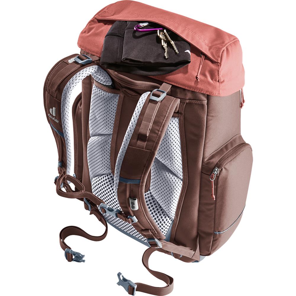 deuter Scula, Schulrucksack, raisin-caspia (braun), 30L, Schulranzen