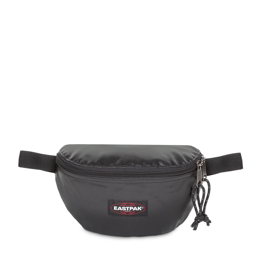 Eastpak SPRINGER, Kleine Umhängetasche, Glossy Black (schwarz), 2L, Bauchtasche