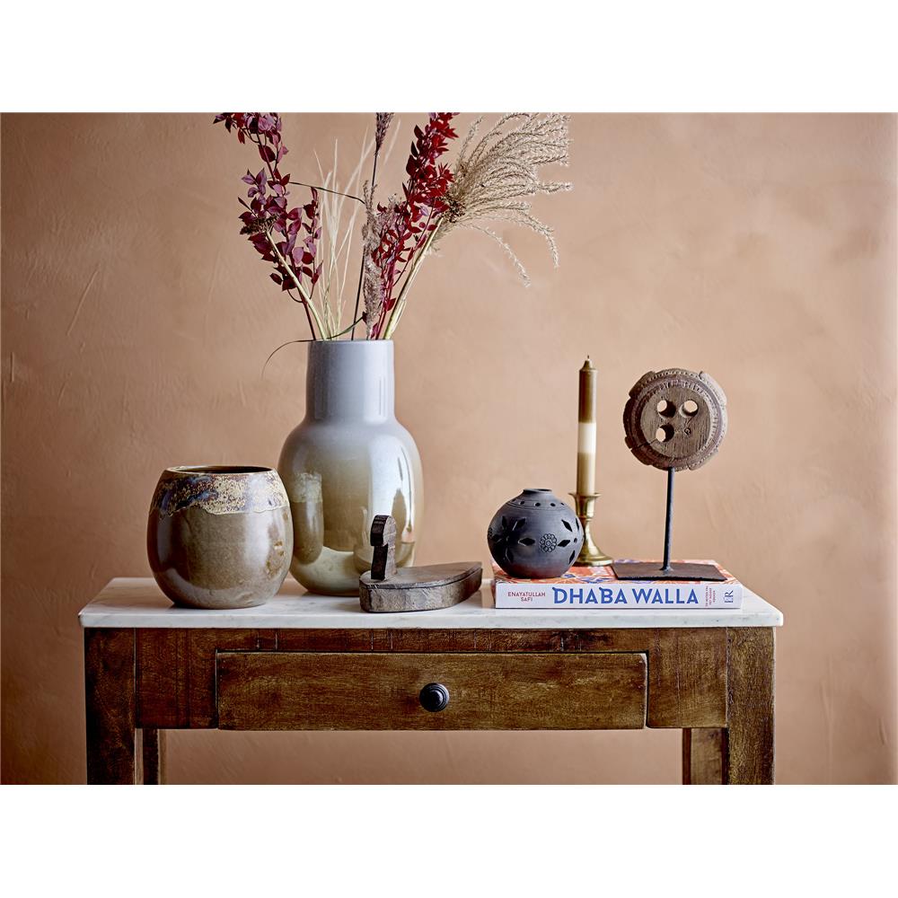 Bloomingville Loane Deko-Kuppel, Braun, Terrakotta, D11xH9,5 cm