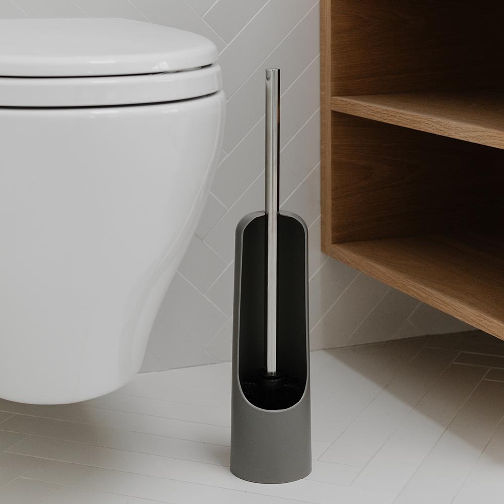 Umbra Touch Toilettenbürstenhalter, WC-Garnitur, WC-Bürste mit Halter, in Grau