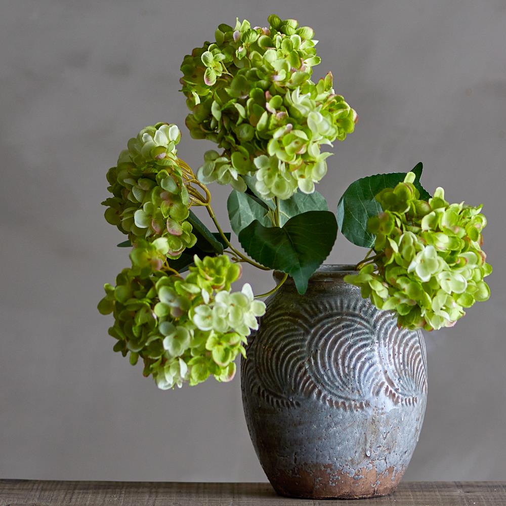 Bloomingville Hydrangea Hortensie Kunstblume Weiß Stiel 49 cm