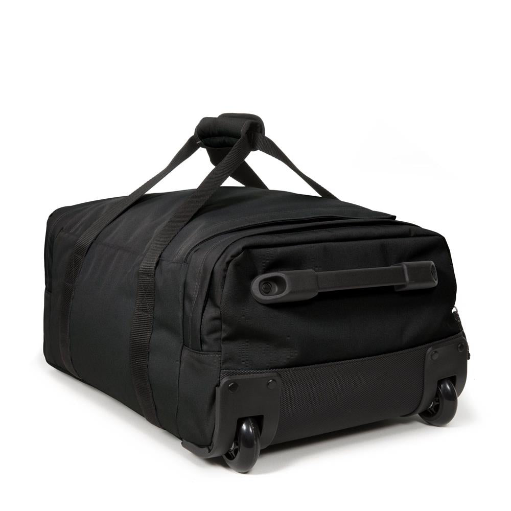 Eastpak LEATHERFACE S +, Kleine Reisetasche, Black (schwarz), 41L, mit 2 Rädern