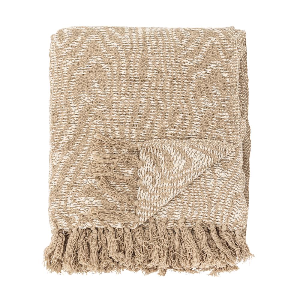 Bloomingville Okapi Decke Braun Baumwolle 160x130 cm Wohndecke