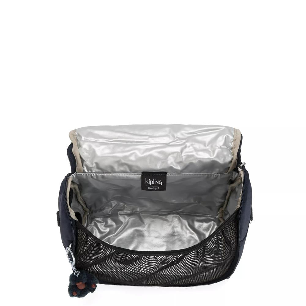 Kipling NEW KICHIROU, isolierte Lunchbox Tasche mit Trolleyschlaufe, 6L, True Blue Tonal (blau)