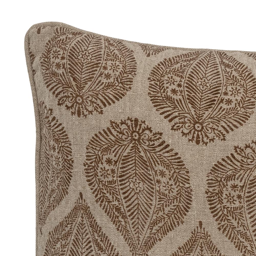 Bloomingville Cergy Kissen Braun 50x50 cm – Baumwolle/Leinen, gemustert & gemütlich