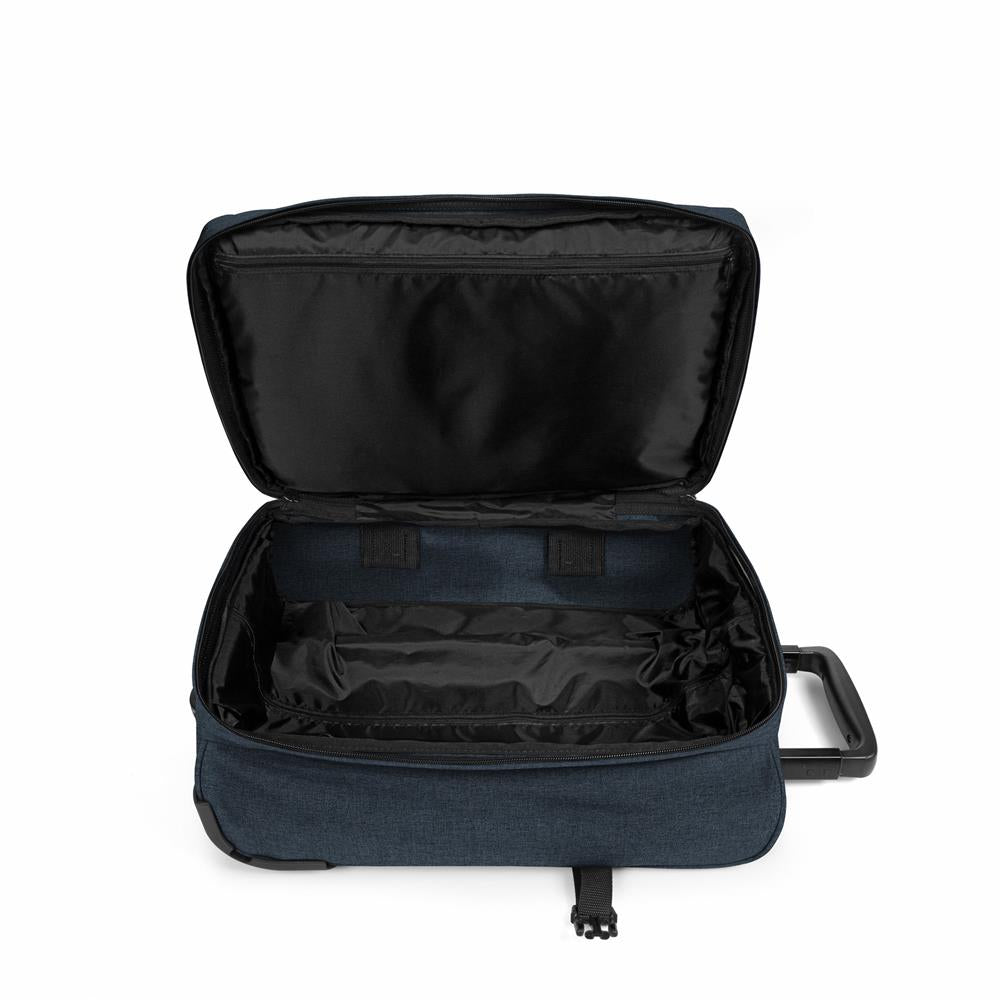 Eastpak TRANVERZ XXS, Kleiner Reisetrolley, Triple Denim (blau), 25L, Rollkoffer mit 2 Rädern und TSA-Schloss