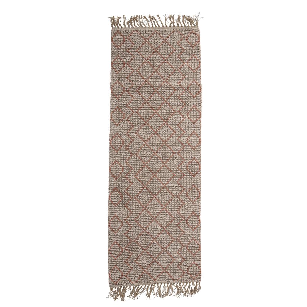 Bloomingville Abriella Teppich 200x70 cm aus Jute in Naturfarben, nordisches Design