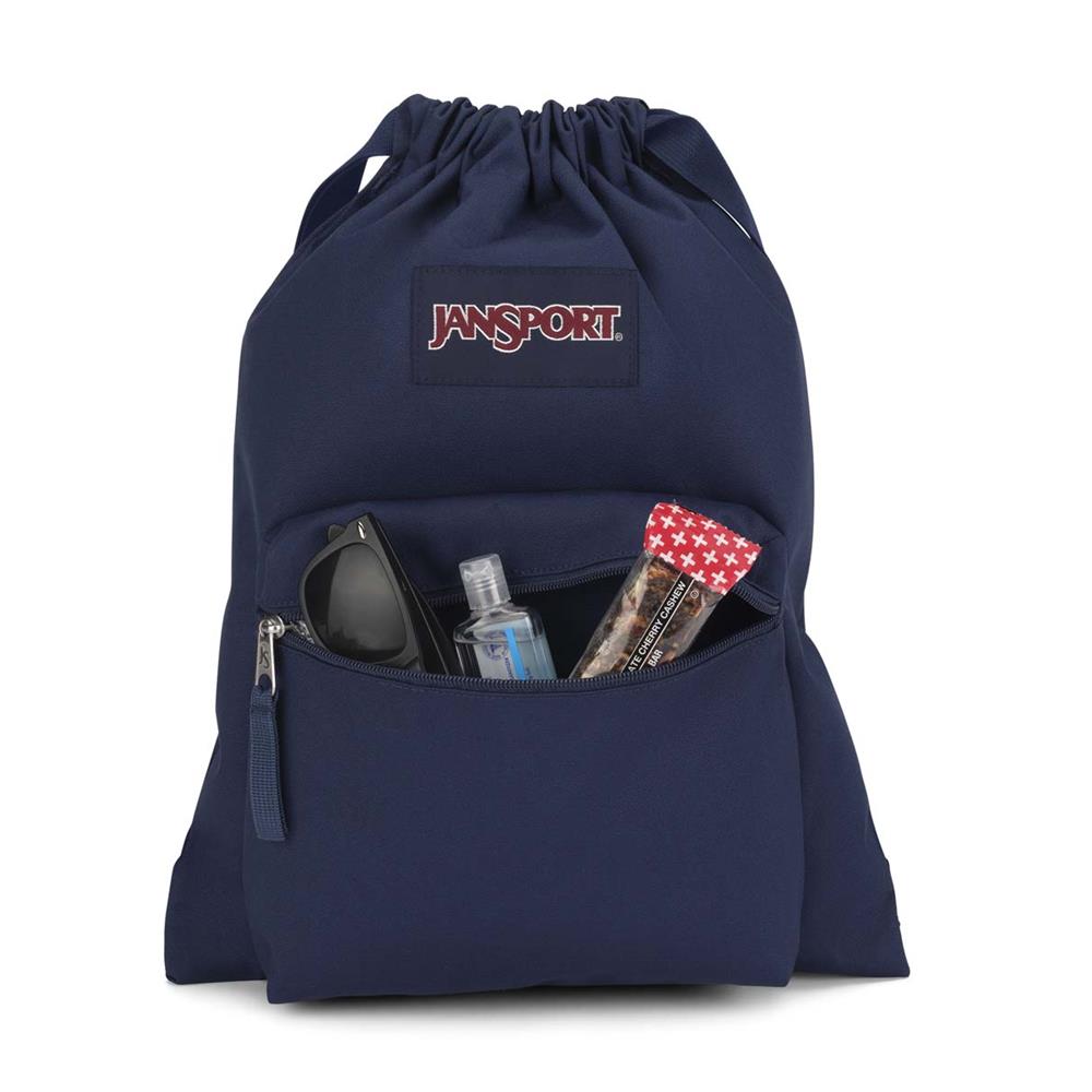 JanSport Drawsack, Navy (blau), 14L, Sportbeutel mit Kordelzug