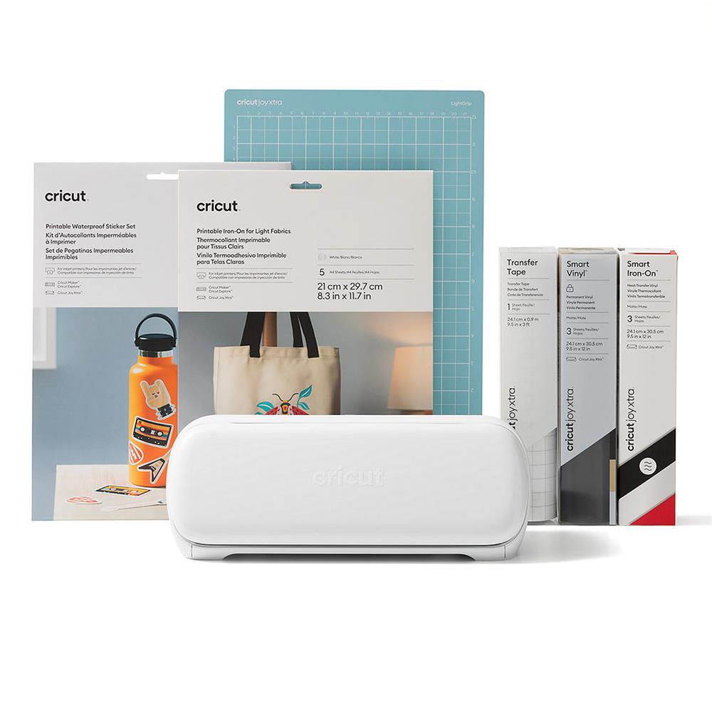 Cricut Joy Xtra - Starter Bundle - Schneideplotter in weiß