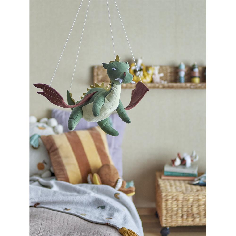 Bloomingville MINI Malvin Mobile, Drache, Grün, Kinderzimmer, Dekoration, dänisches Design