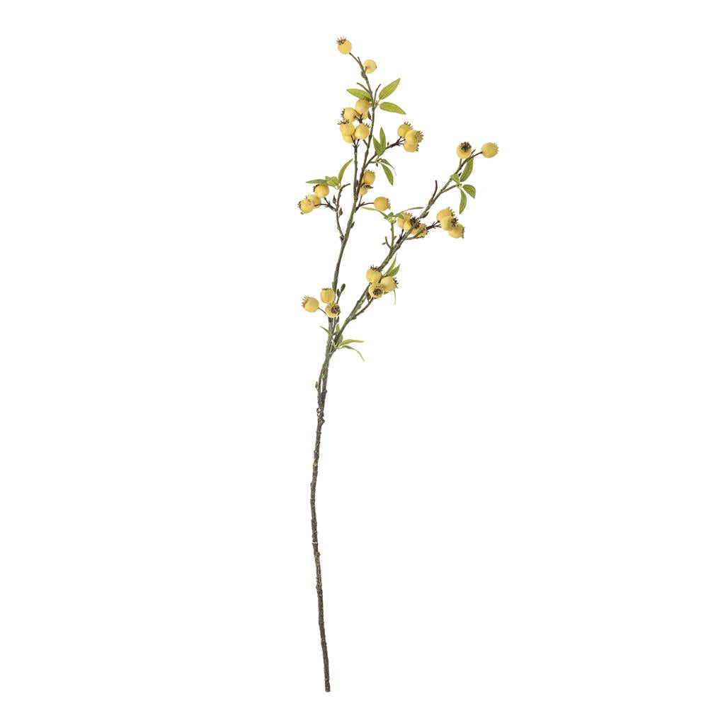 Bloomingville Hawthorn Kunstblume Zweig Gelb Polyethylen 84 cm